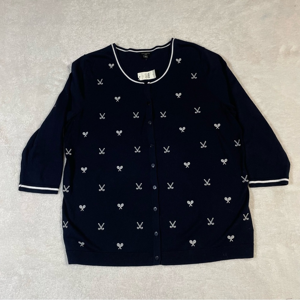 Talbots Women’s sweater Size 1X navy blue